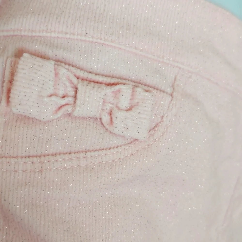 Gymboree pull on style pink sparkly stretchy corduroy pants - 4T - Picture 4 of 6